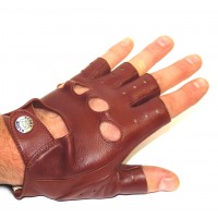 glove story 3 baguettes tactile gants homme Taille 81/2 Couleur générique  Marron Nuance Brun