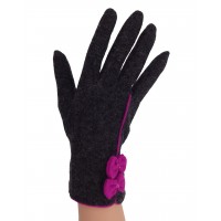 glove story-gants doublé soie-gant femme cuir Taille 7 Nuance Pine